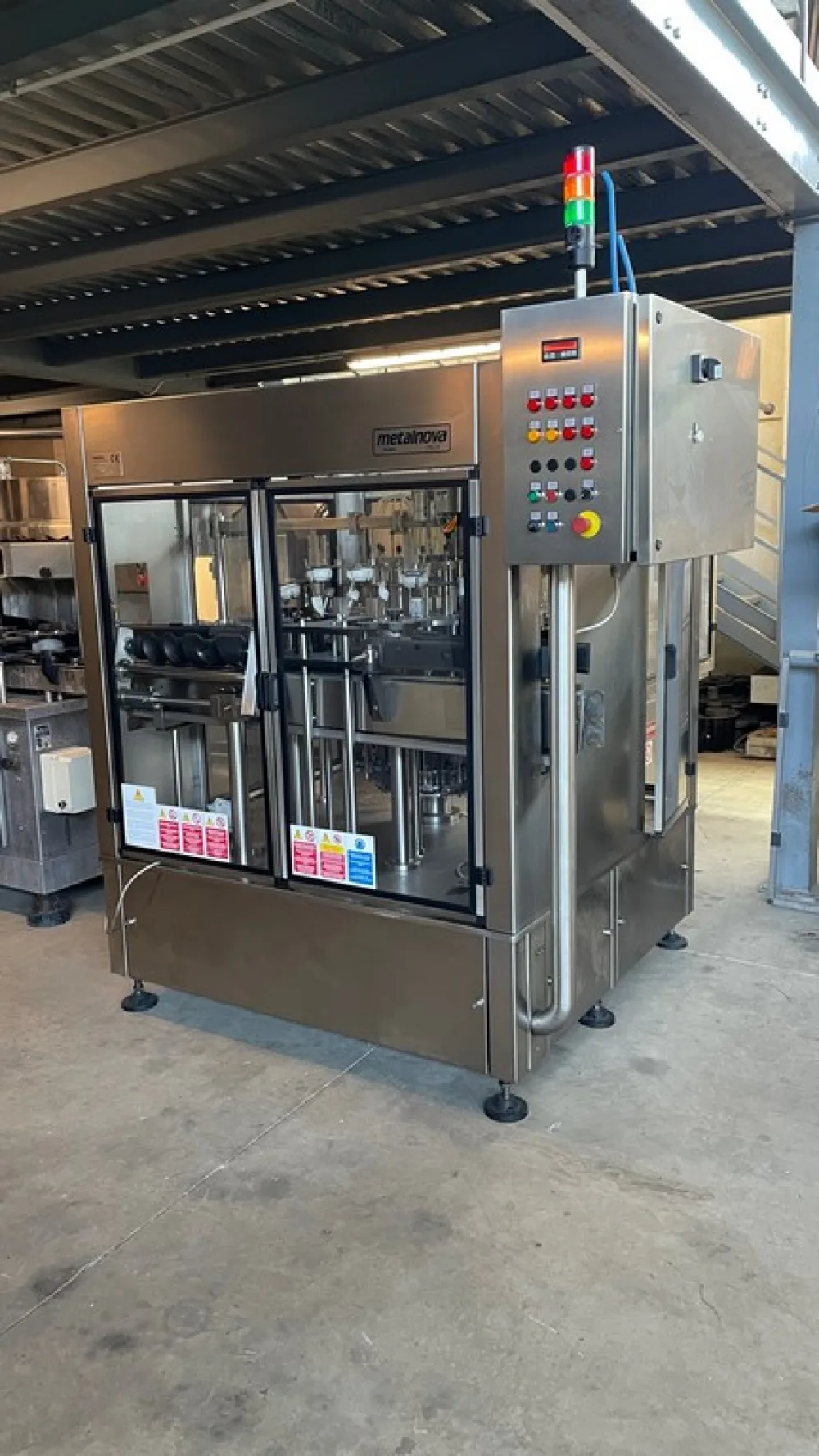 BLOWER/RINSER MACHINE METALNOVA 16 NOZZLES, YEAR 1999, SECOND-HAND MACHINE