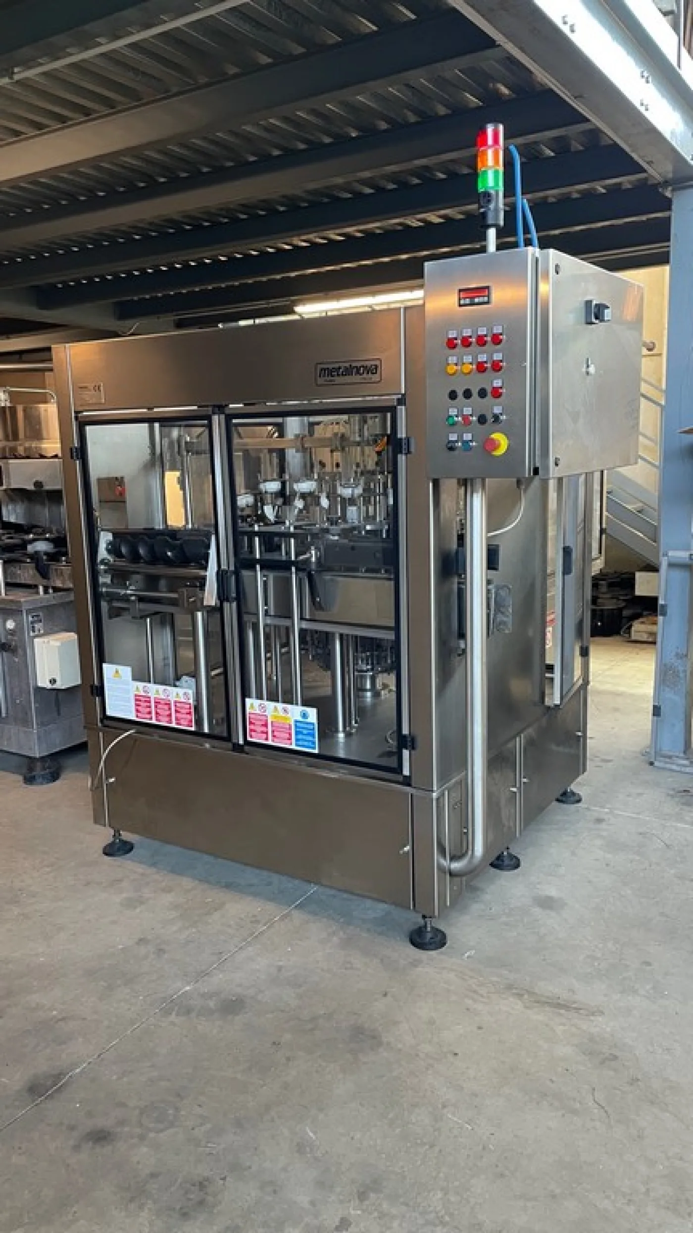 BLOWER/RINSER MACHINE METALNOVA 16 NOZZLES, YEAR 1999, SECOND-HAND MACHINE - 1