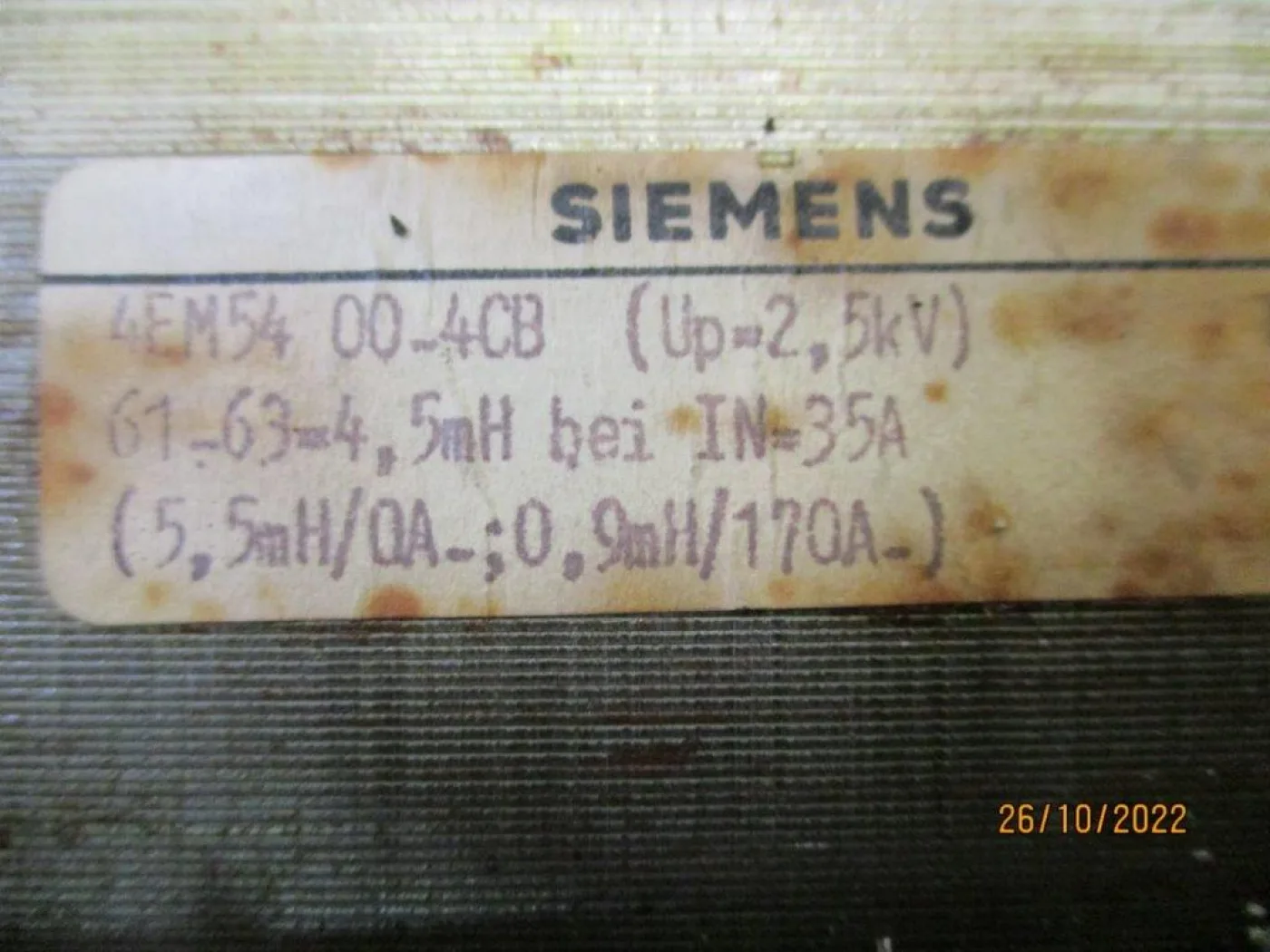 4 EM 54 00-4CB SIEMENS 1980 - 4