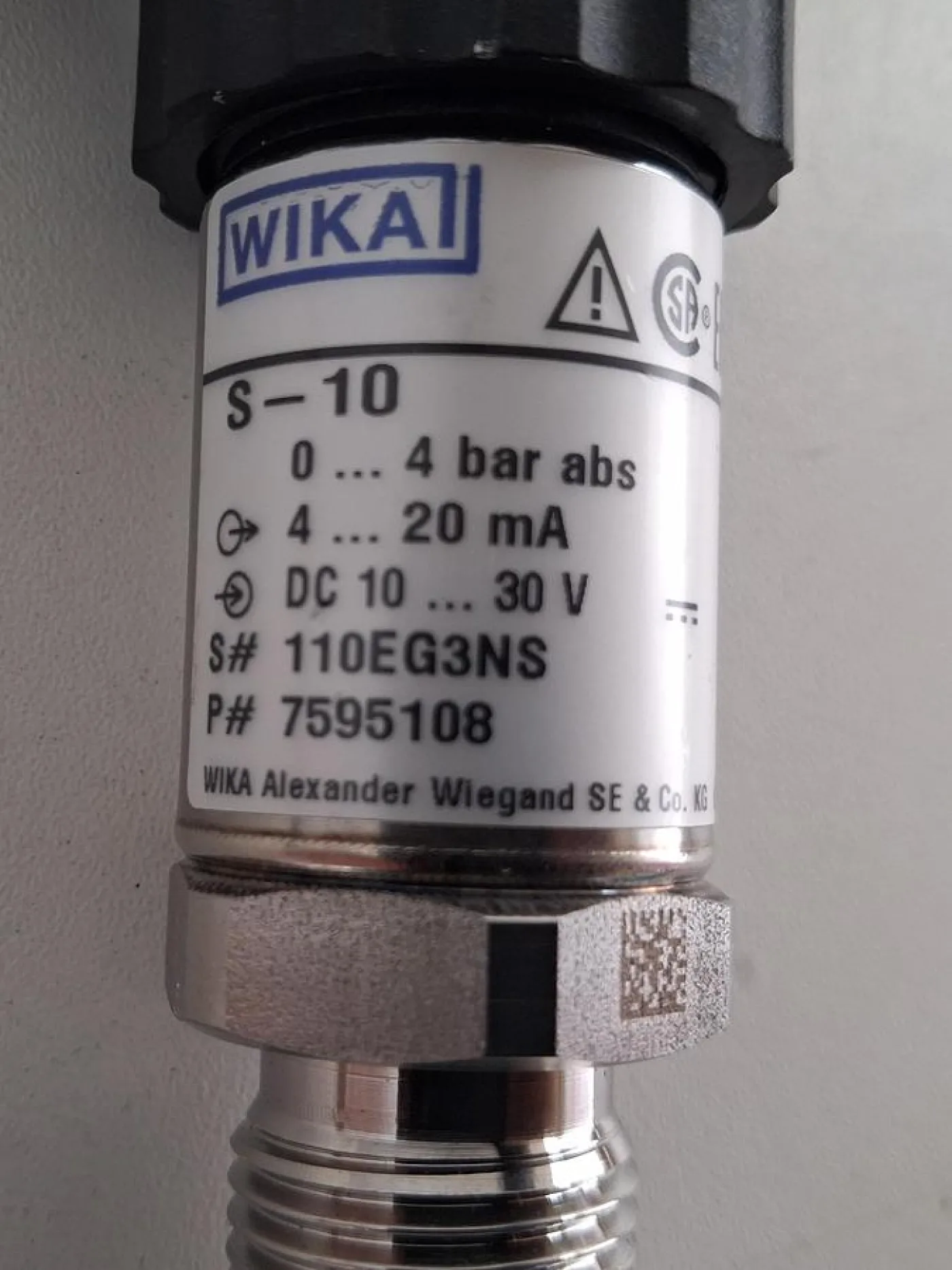 WIKA S-10 Drucktransmitter 110EG3NS - 4