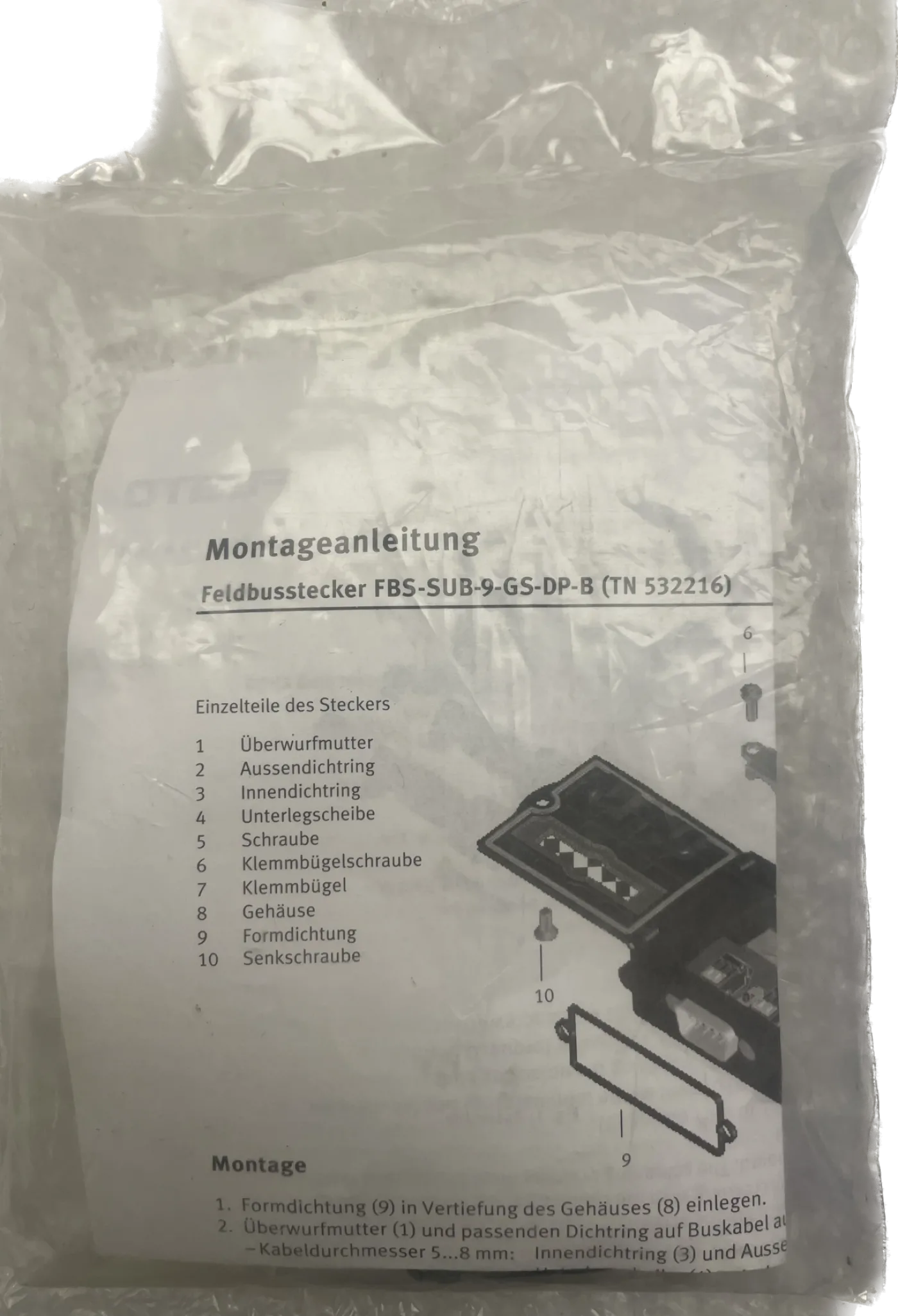 Festo Stecker / Feldbus-stecker FBS-SUB-9-GS-DP-B - 2