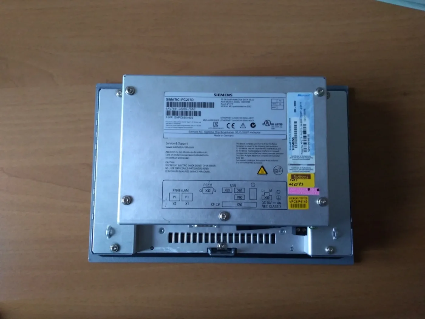 SIEMENS TOUCH PC – SIMATIC IPC277D - 4