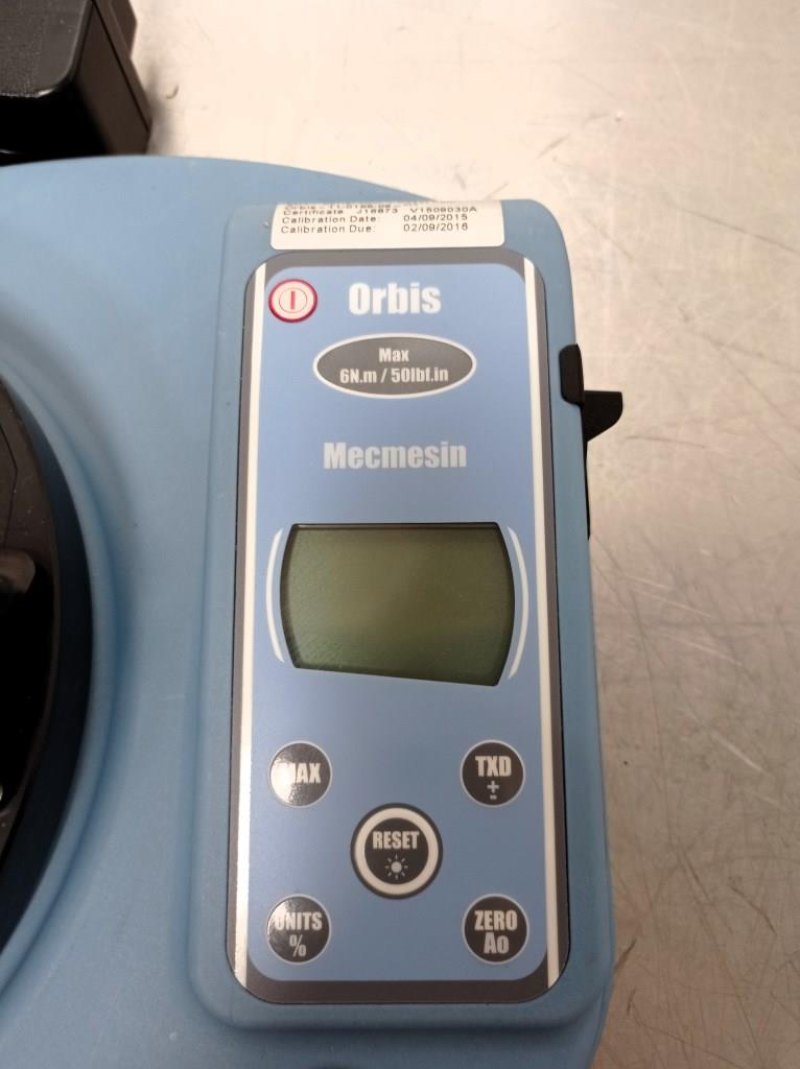 TESTER DI COPPIA PER TAPPI – MECMESIN – MOD. ORBIS
