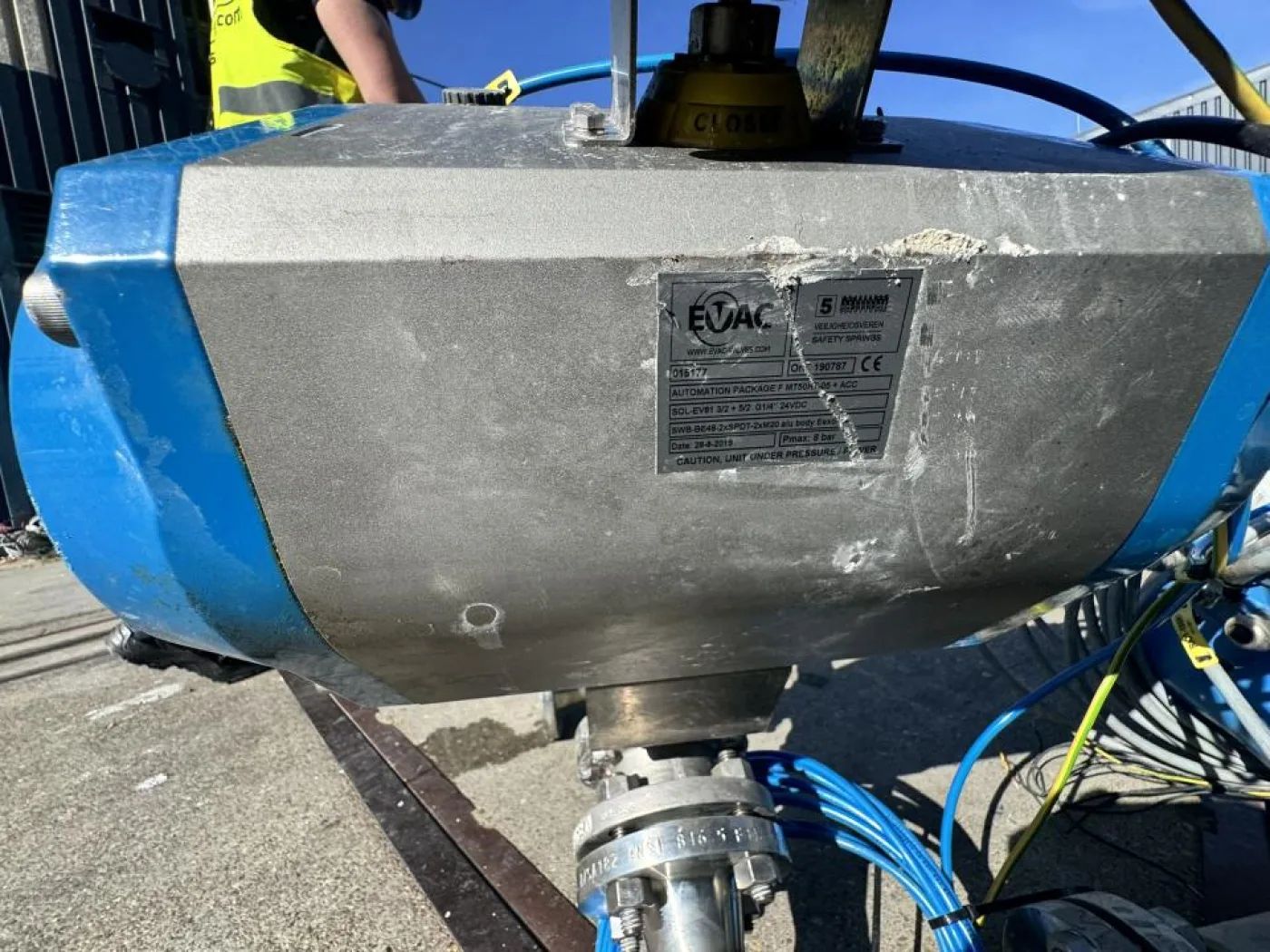 2019 EVAC Pneumatic actuated ball valve assembly with flowmeter - 5