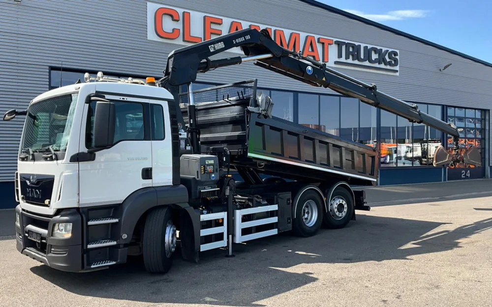 MAN TGS 26.360 Euro 6 Hiab 18 Tonmeter laadkraan Just 115.075 km!