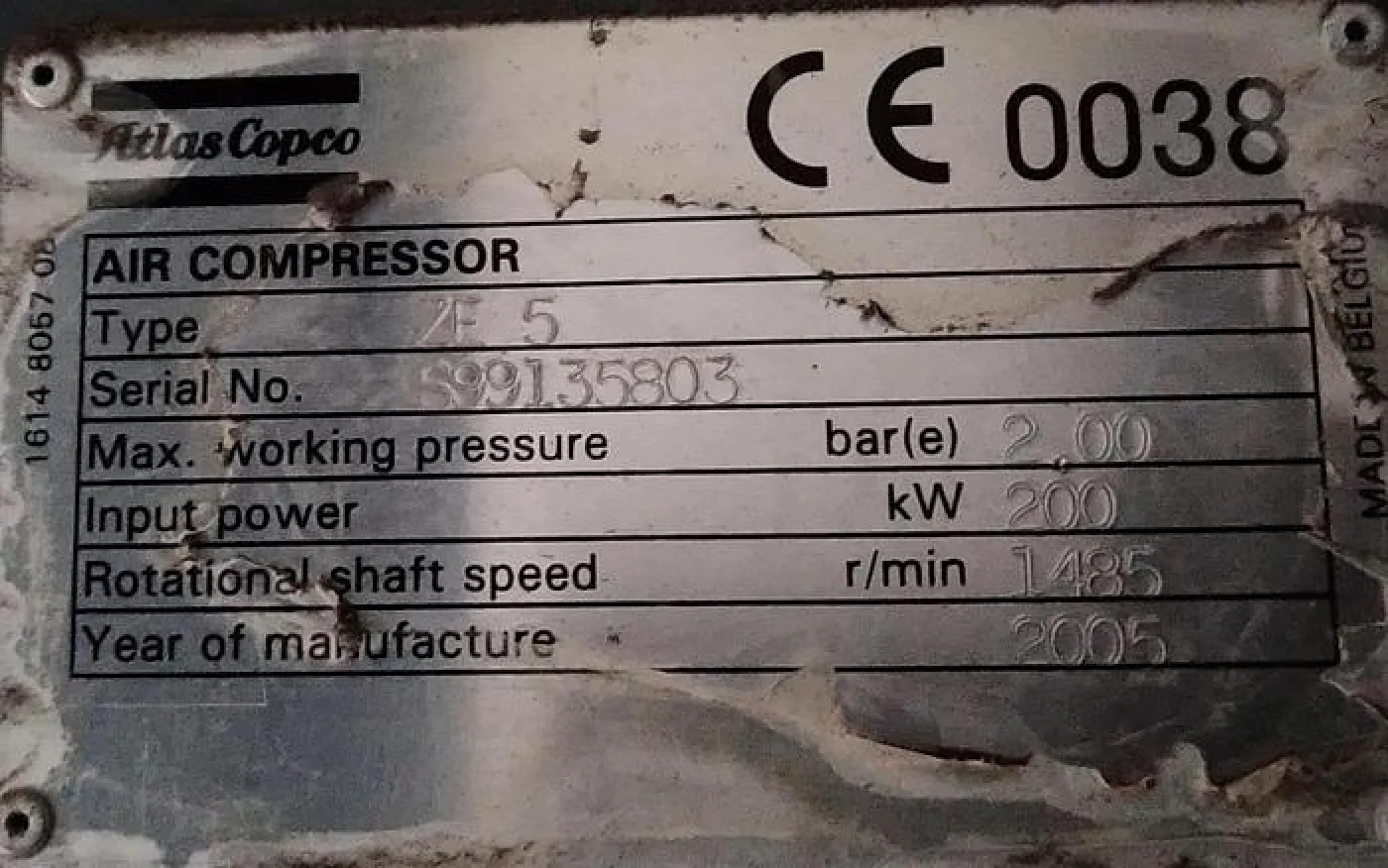 Compressor de ar ATLAS COPCO ZE 5 - 3