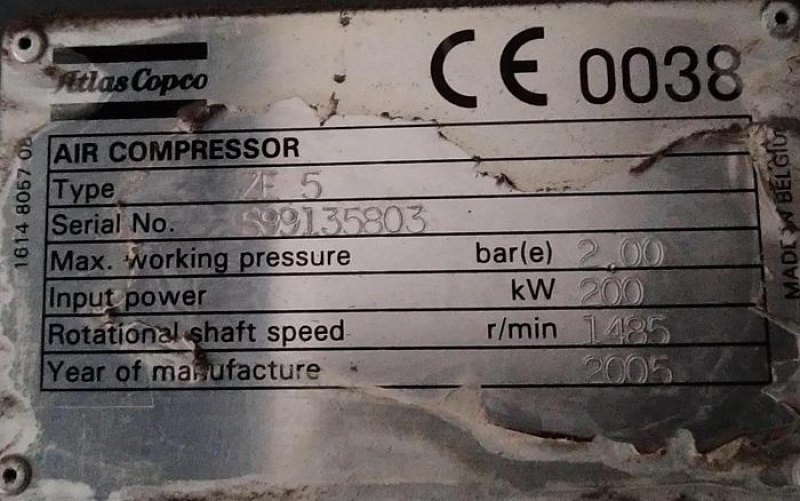 Compressor de ar ATLAS COPCO ZE 5