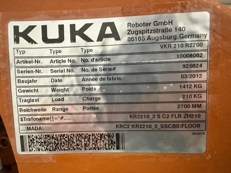 Kuka VKR210 R2700 KRC2 ED05 System /925624