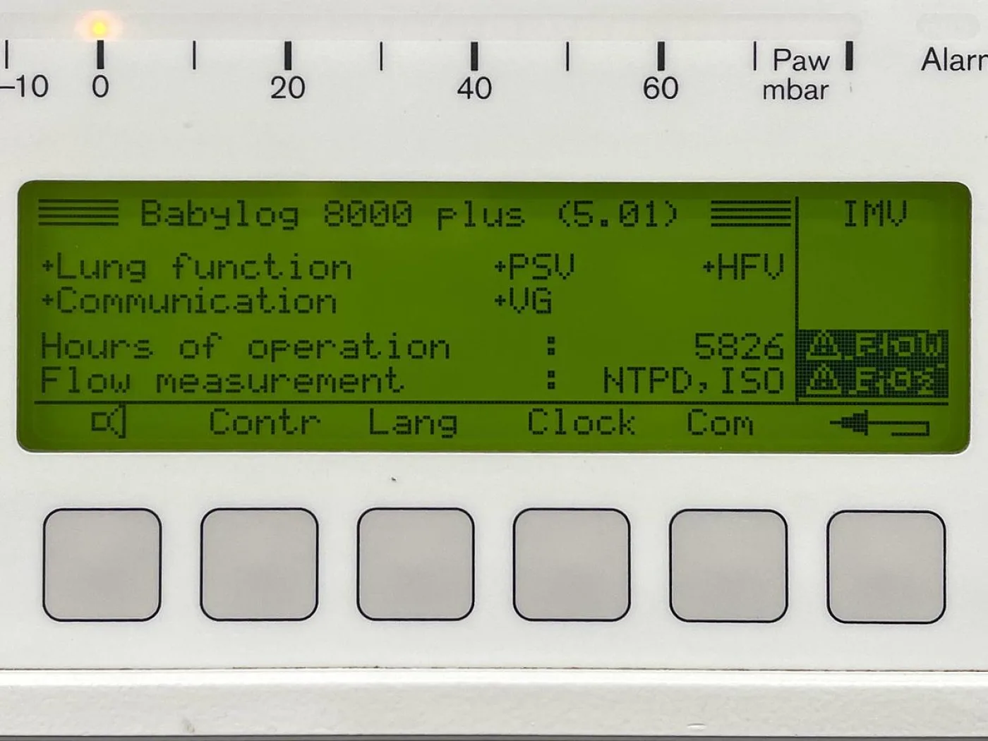 Babylog 8000 plus Neonatal Intensive Care Ventilation YOM: 2009 - 8