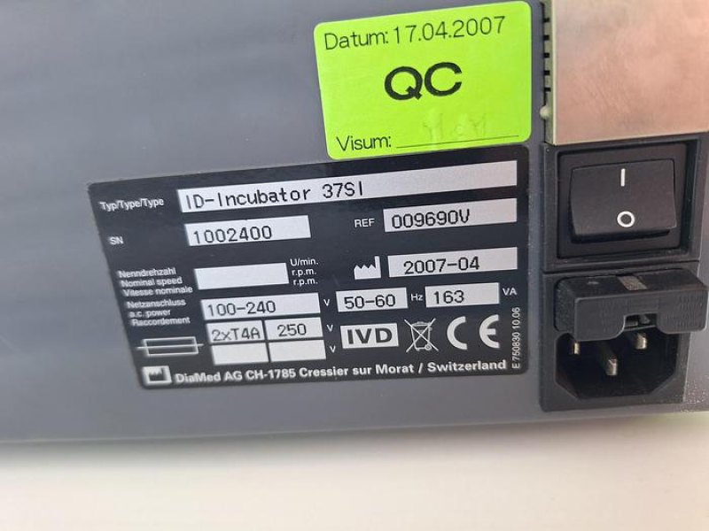 DiaMed 37 SI ID-Incubator