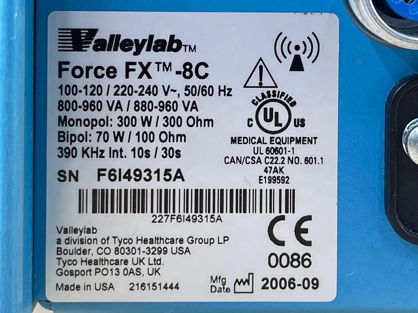 Valleylab Force FX, YOM: 2006 - 8