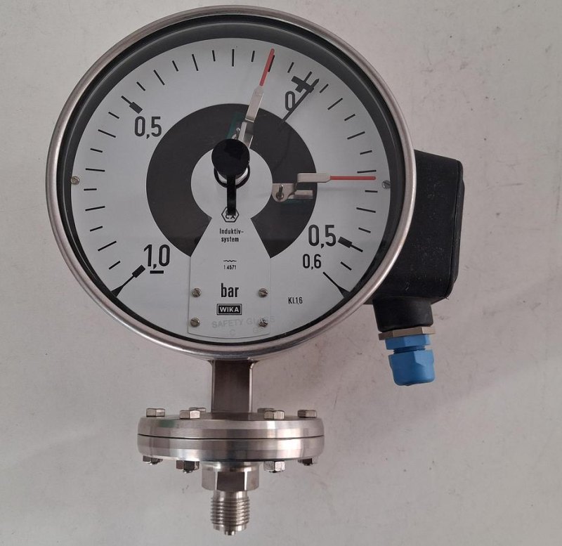 WIKA NG160 Pressure Gauge -1 to 0.6 bar with Inductive Contact