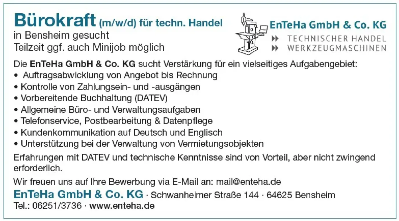 Buerostelle / Tech. Handel EnTeHa - 1