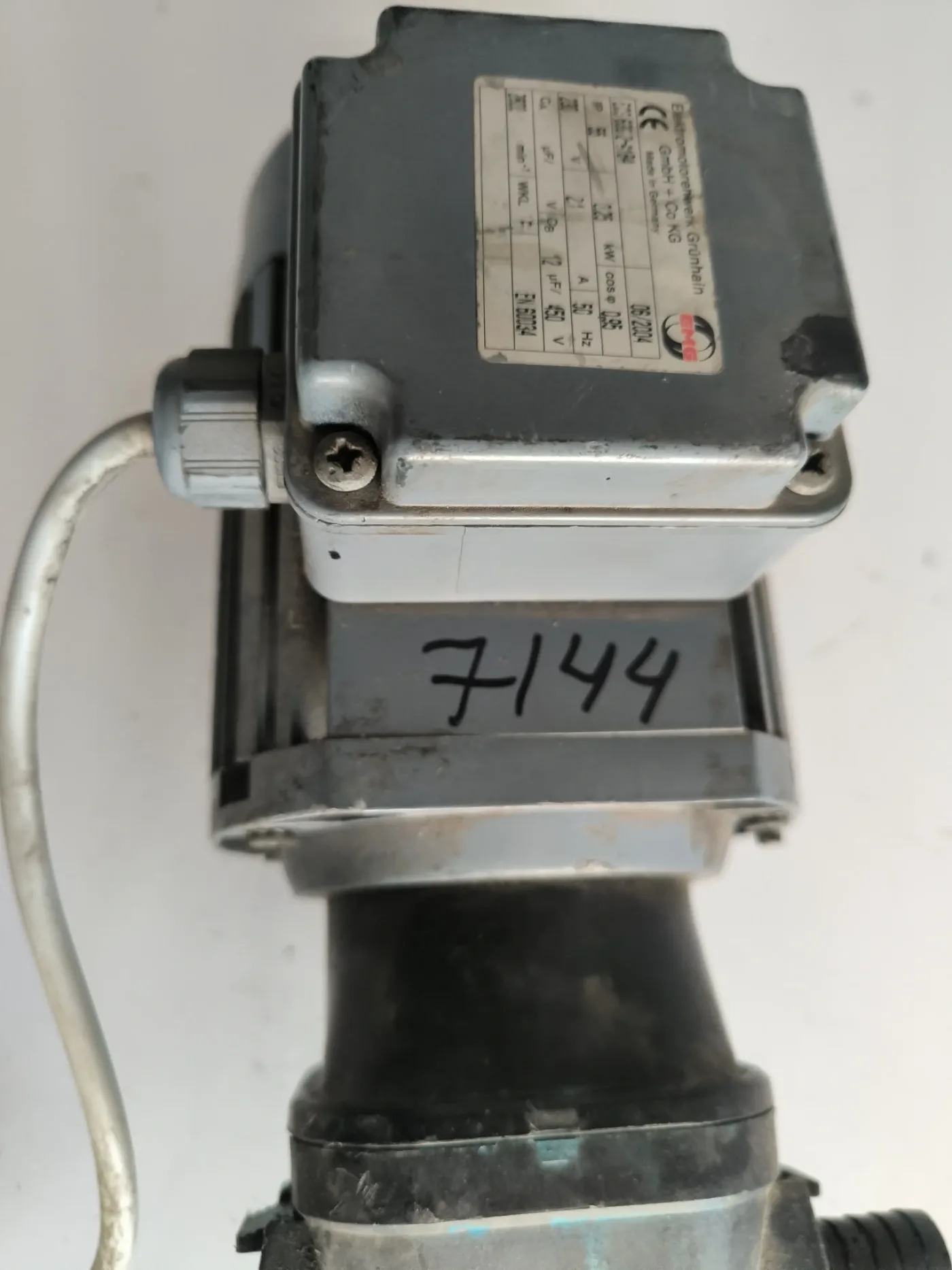 USED ELEKTROMOTORENWERK GRUNHAIN ECS 63G 2-1BA ELECTROMOTOR - 4