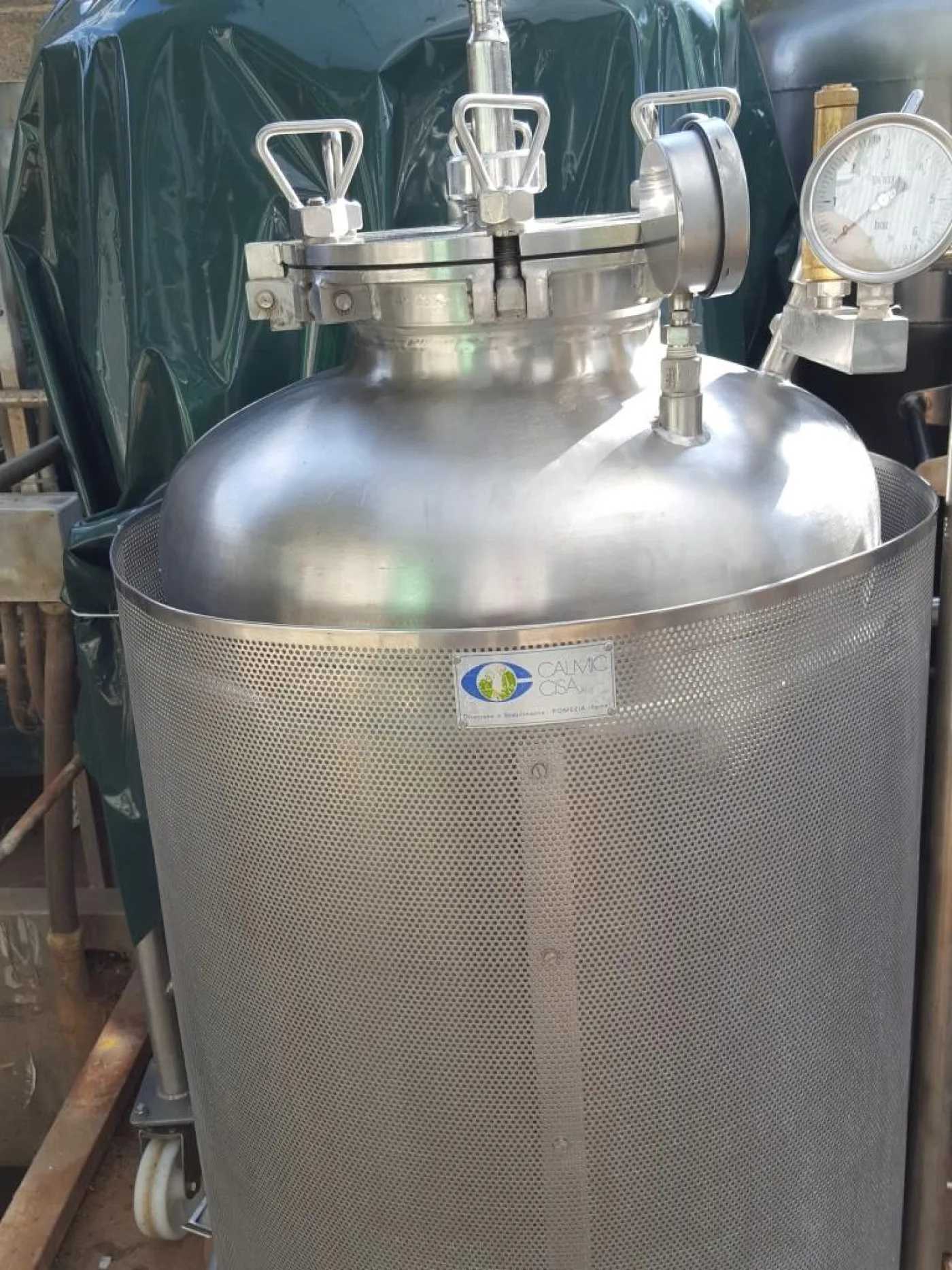 SERBATOIO INOX CARRELLATO – CALMIC CISA MOD. 200 L - 2