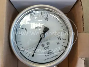 bourdon tube pressure gauge