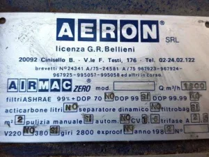 ASPIRATORE – AERON – MOD. AIRMAC ZERO