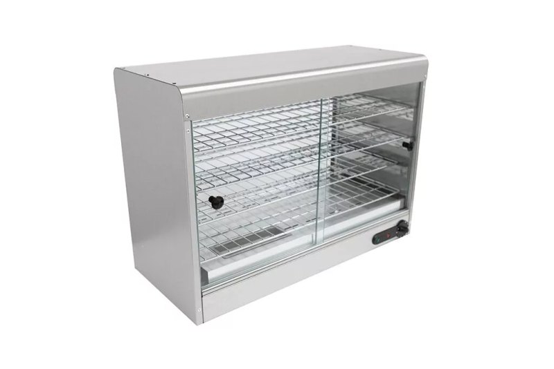Parry Hot Hold CPC1 electric pie cabinet 4 wire racks 20 pies by rack 75cm. - islandcatering