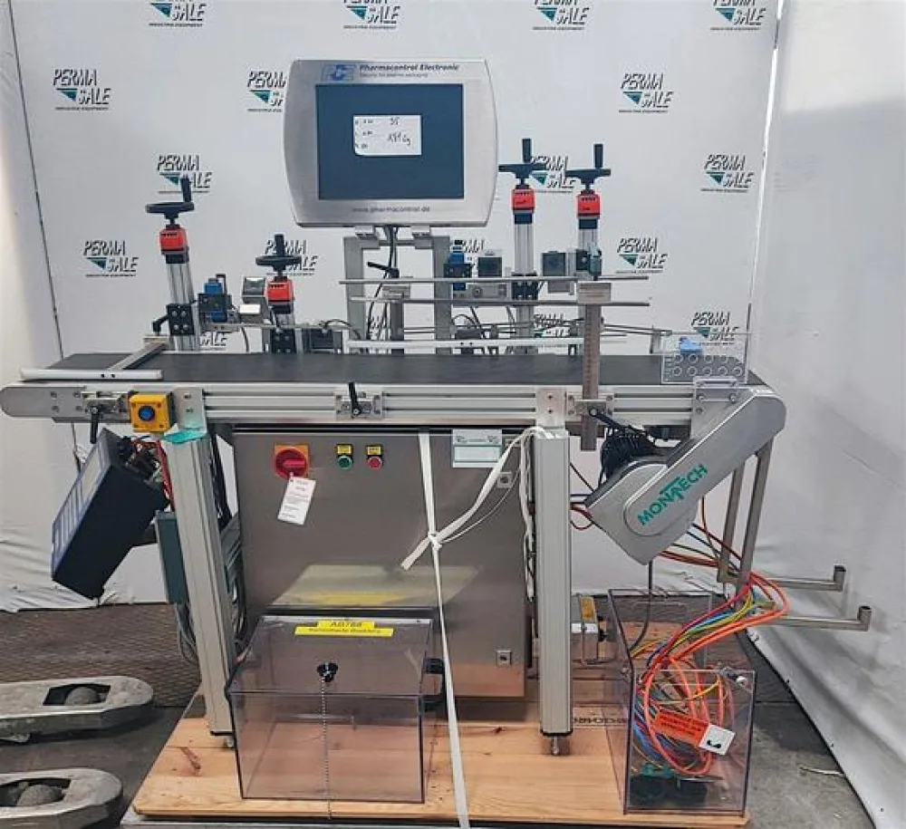 Montech Förderband mit Wolke M600 Drucker und Pharmacontrol Electronig Einheit
