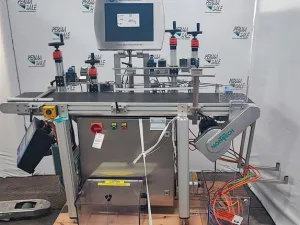 Montech Förderband mit Wolke M600 Drucker und Pharmacontrol Electronig Einheit