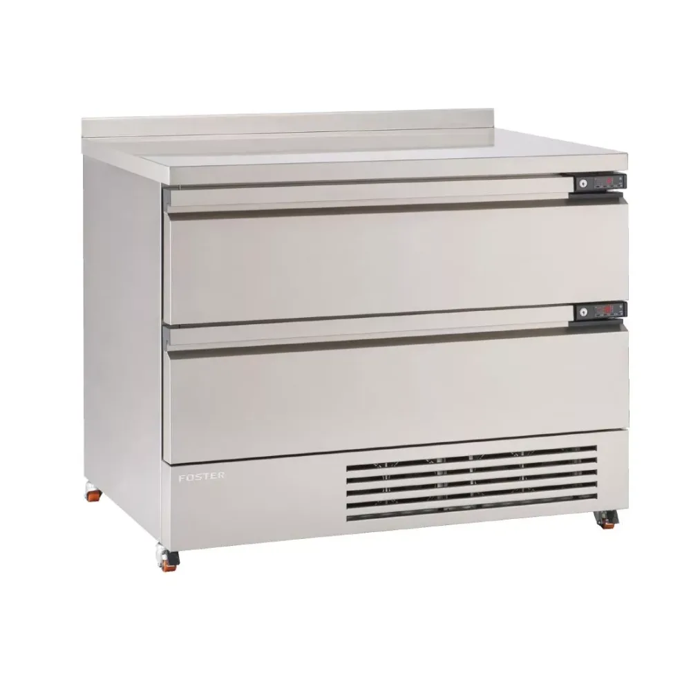 Foster FlexDrawer 2 Drawer Counter Fridge/Freezer with Upstand FFC6-2 - islandcatering