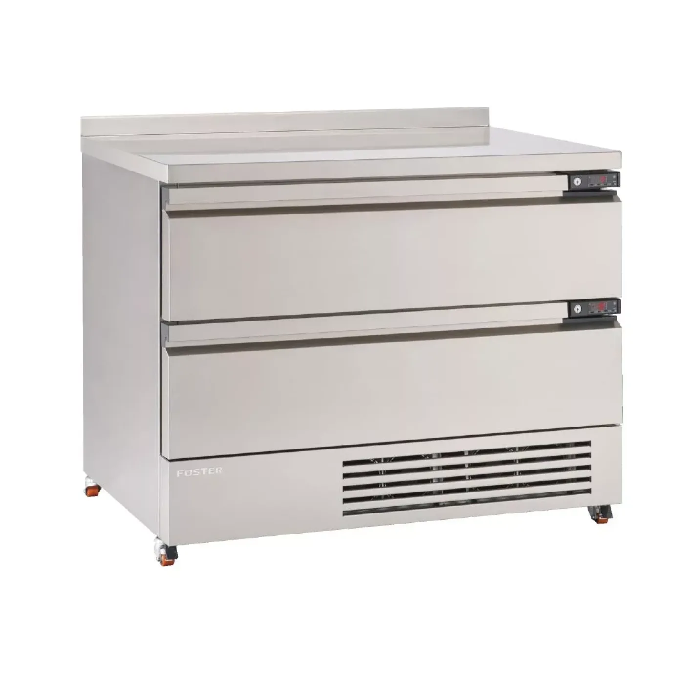 Foster FlexDrawer 2 Drawer Counter Fridge/Freezer with Upstand FFC6-2 - islandcatering - 1