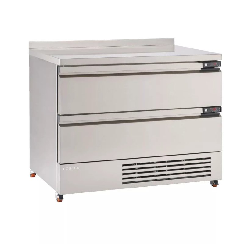 Foster FlexDrawer 2 Drawer Counter Fridge/Freezer with Upstand FFC6-2 - islandcatering