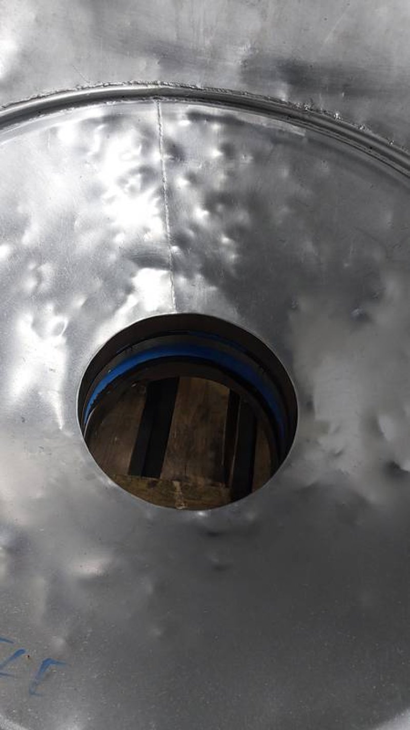 Cattle hide blow-off unit with trough