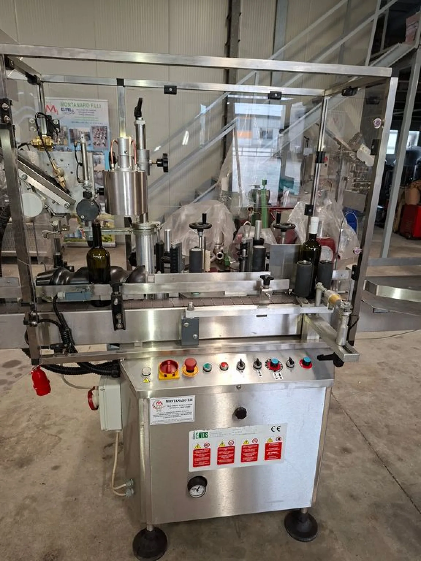 ENOS ADHESIVE LABELLING MACHINE, MODEL PIÙ, WITH 2 STATIONS, SECOND HAND MACHINE - 5