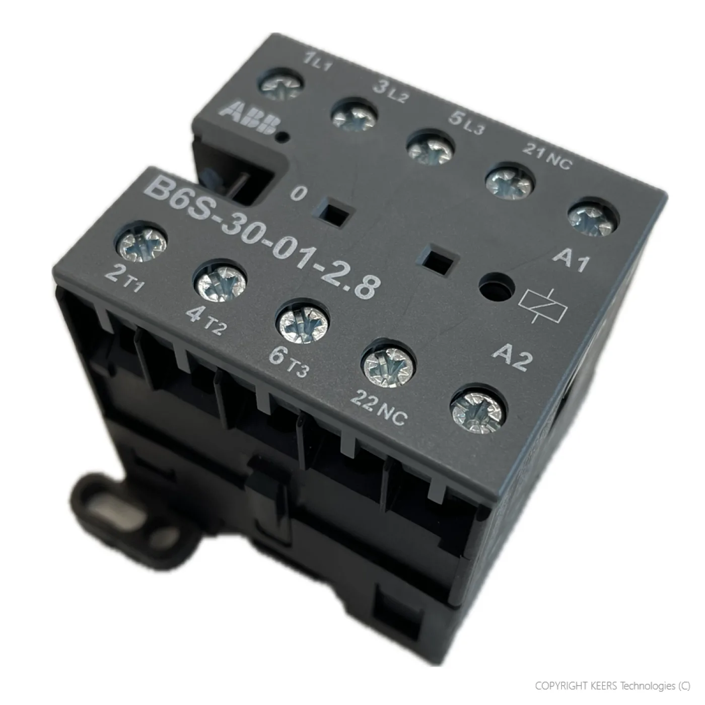 KT-B6S-30-01-2.8 ABB Mini Contactor 17 ... 32 V DC - 3 NO - 0 NC - 1