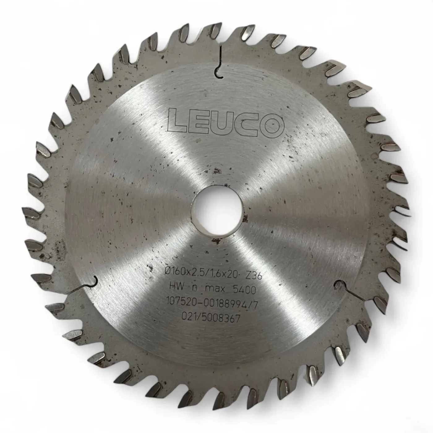 LEUCO HM Sägeblatt D=160x2.5/1.6×20-Z=36 Art.-Nr. 107520-00188994/7 - 2