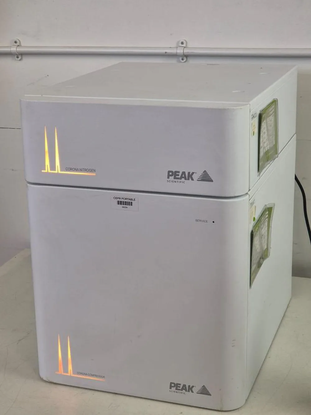 Peak Scientific Nitrogen Generator Corona 1010 + Corona compressor