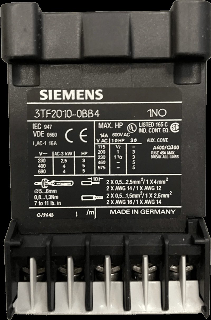 Siemens Schütz, Baugröße 00 3TF2010-0BB4