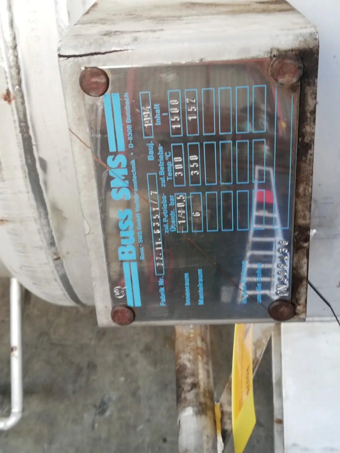 Buss-SMS Hars afloopvat - Pressure vessel - 5