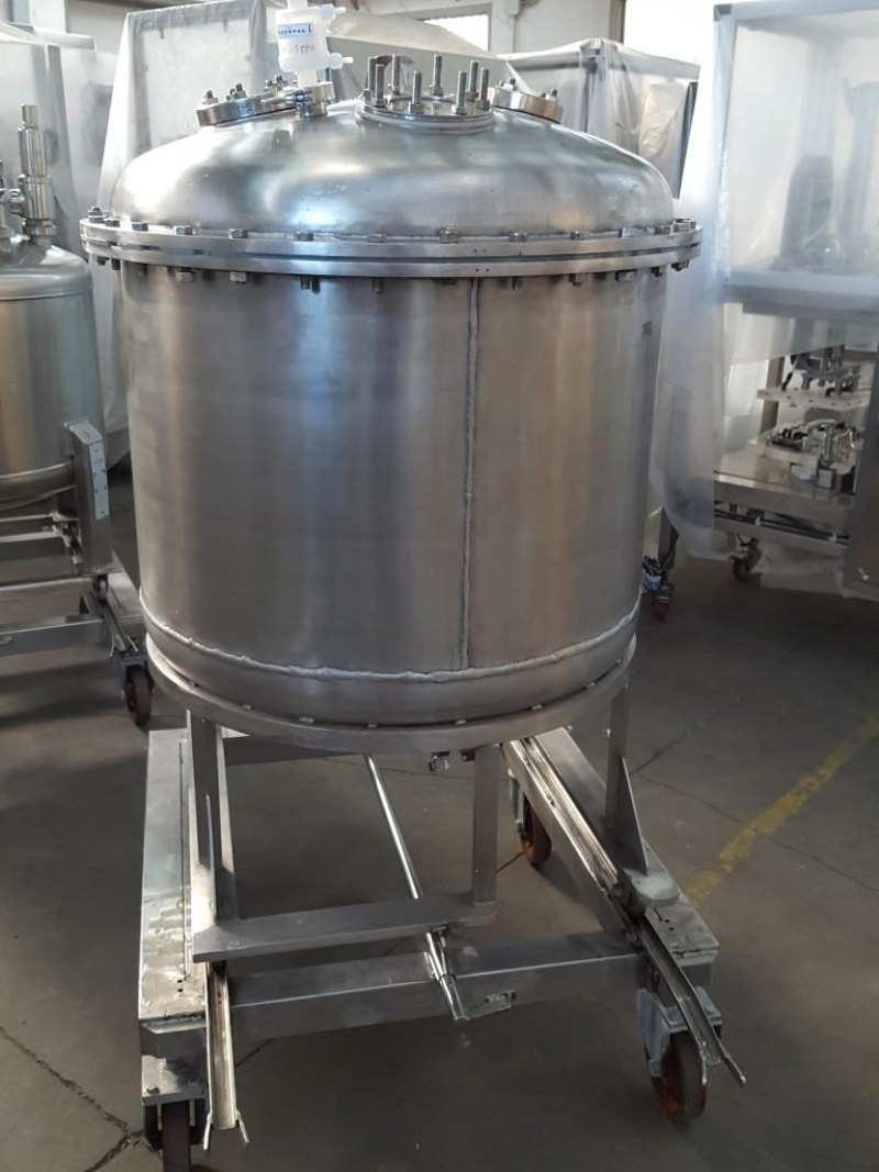 SERBATOIO INOX CARRELLATO MOD. 300 L
