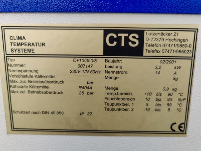 CTS Clima Temperatur Hechingen C +10/350 - Drying oven