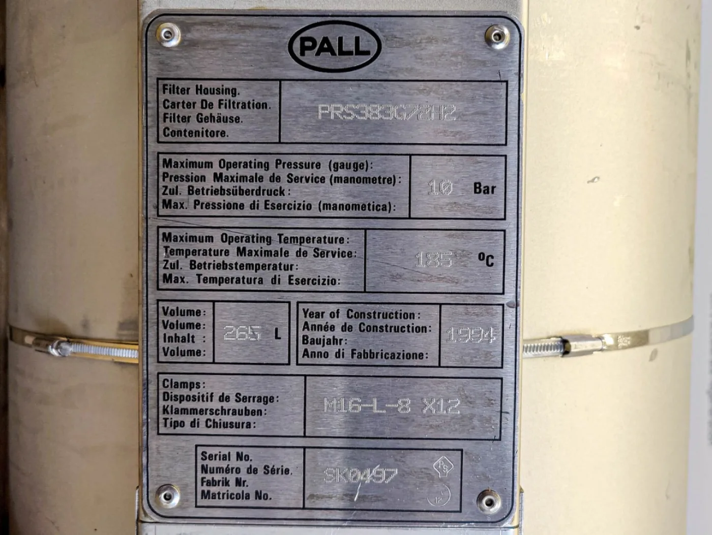 Pall PRS383G72H2 - Bag filter - 5