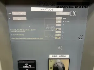 CNC Vertical Machining center – DECKEL MAHO – DMC 63V