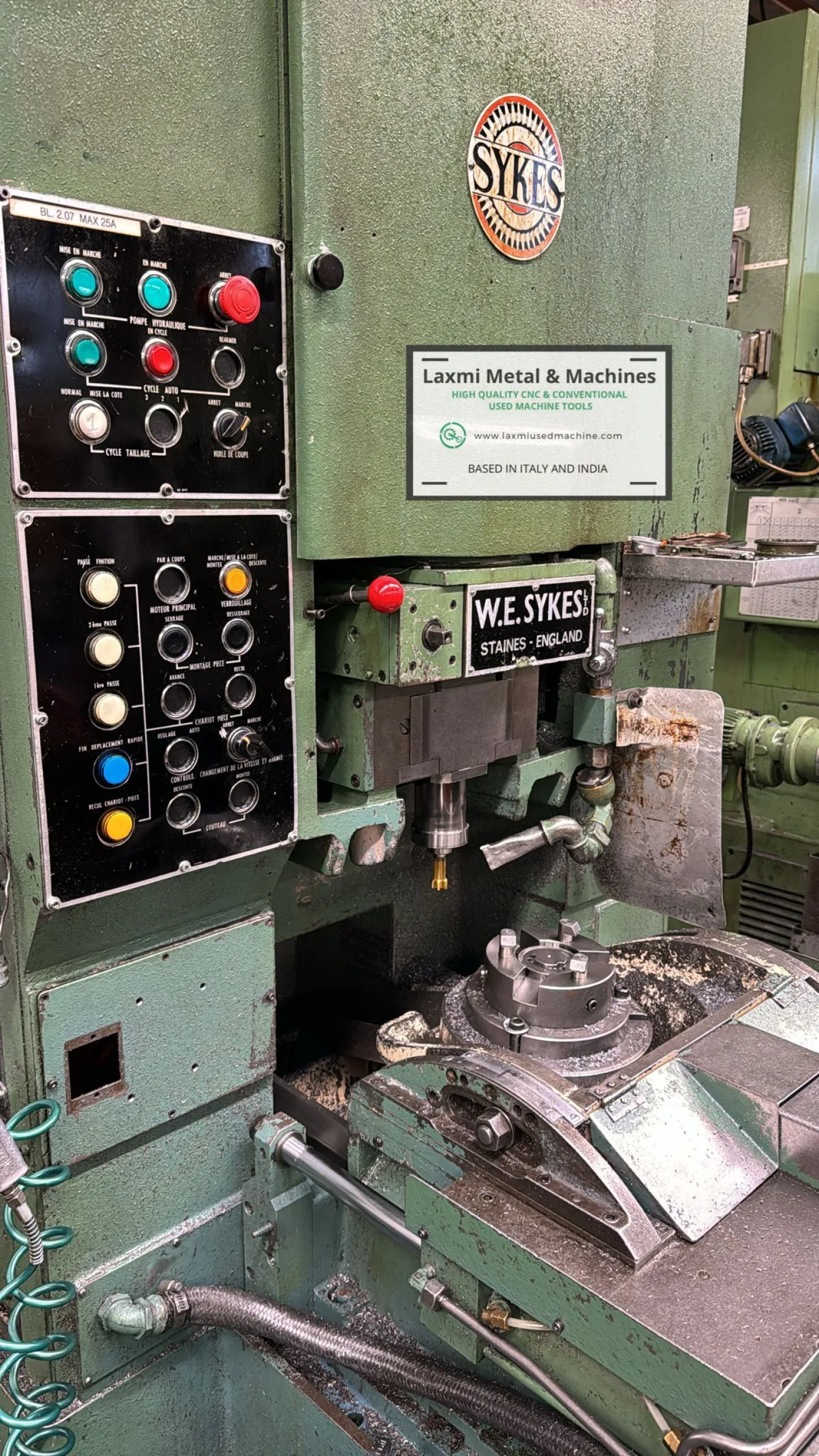 HIGH SPEED GEAR SHAPER, SYKES - VCL0 with tilting table - Laxmi Metal & Machines, Rohtak - 2