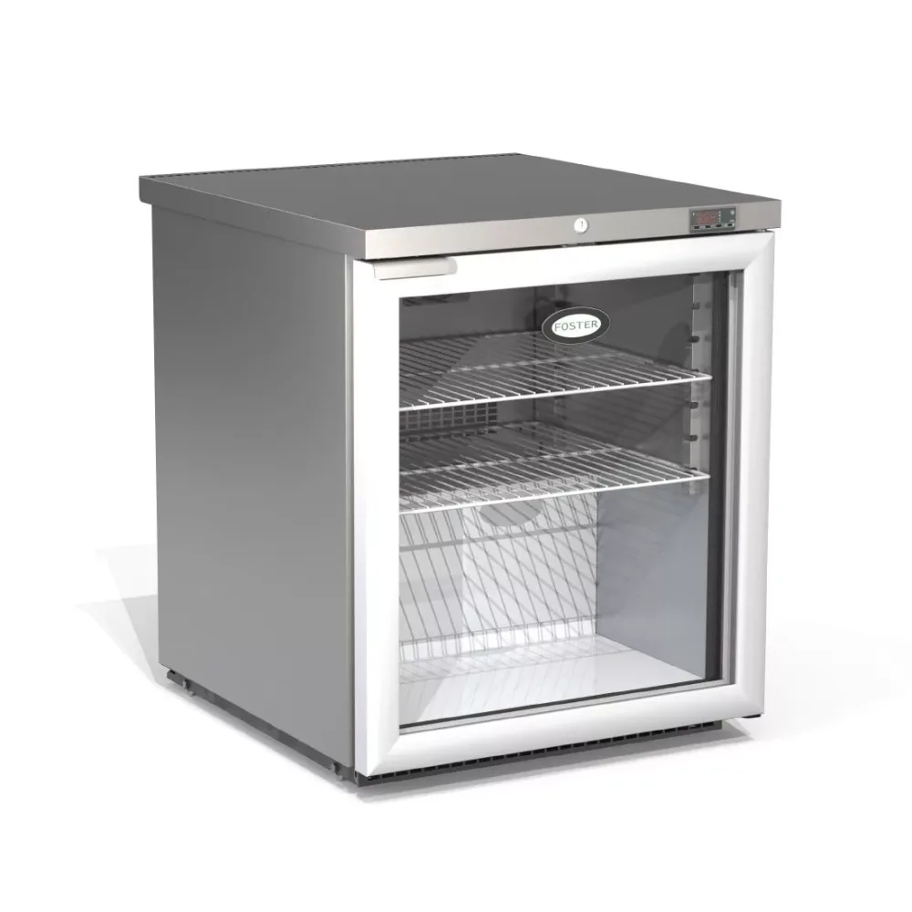 Foster 1 Glass Door 200Ltr Under Counter Fridge HR200G 13/114 - islandcatering