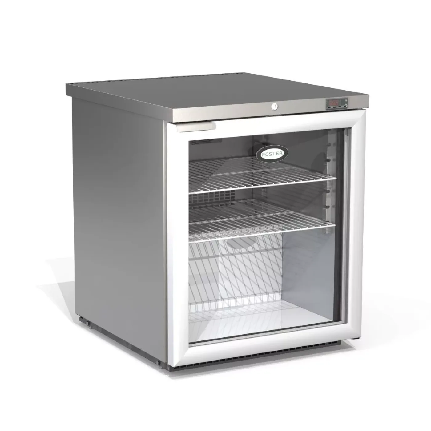Foster 1 Glass Door 200Ltr Under Counter Fridge HR200G 13/114 - islandcatering - 1