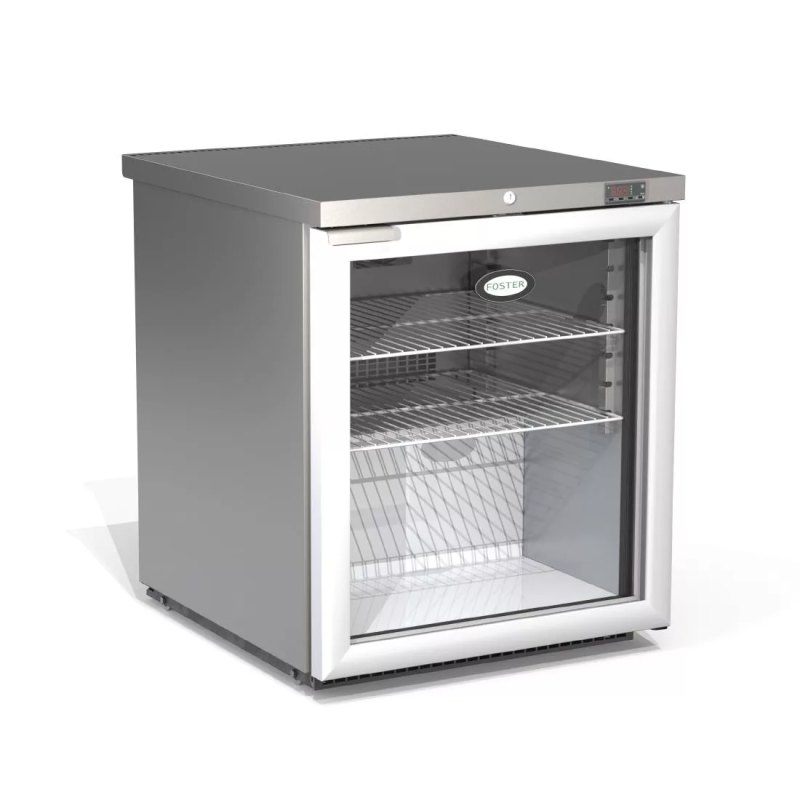 Foster 1 Glass Door 200Ltr Under Counter Fridge HR200G 13/114 - islandcatering