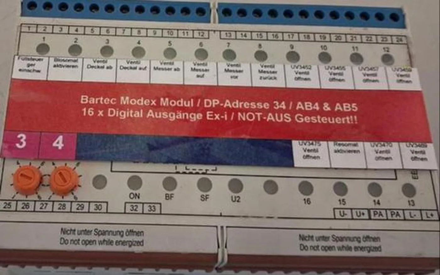 Bartec Modex PROFIBUS Modul mit DP-Adresse 34 digitales Ex-i Ausgangsmodul - 2