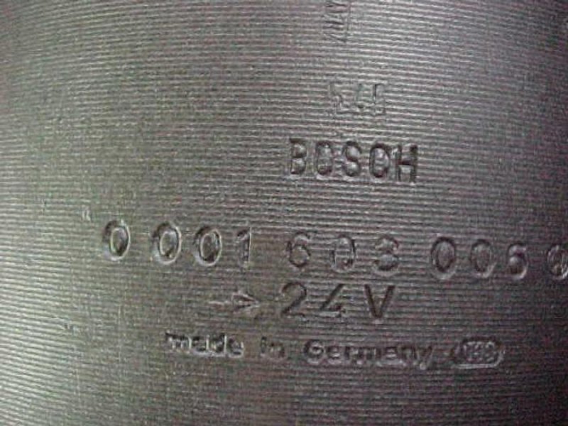 BOSCH STARTER 0001603006 DEUTZ SBA16M816