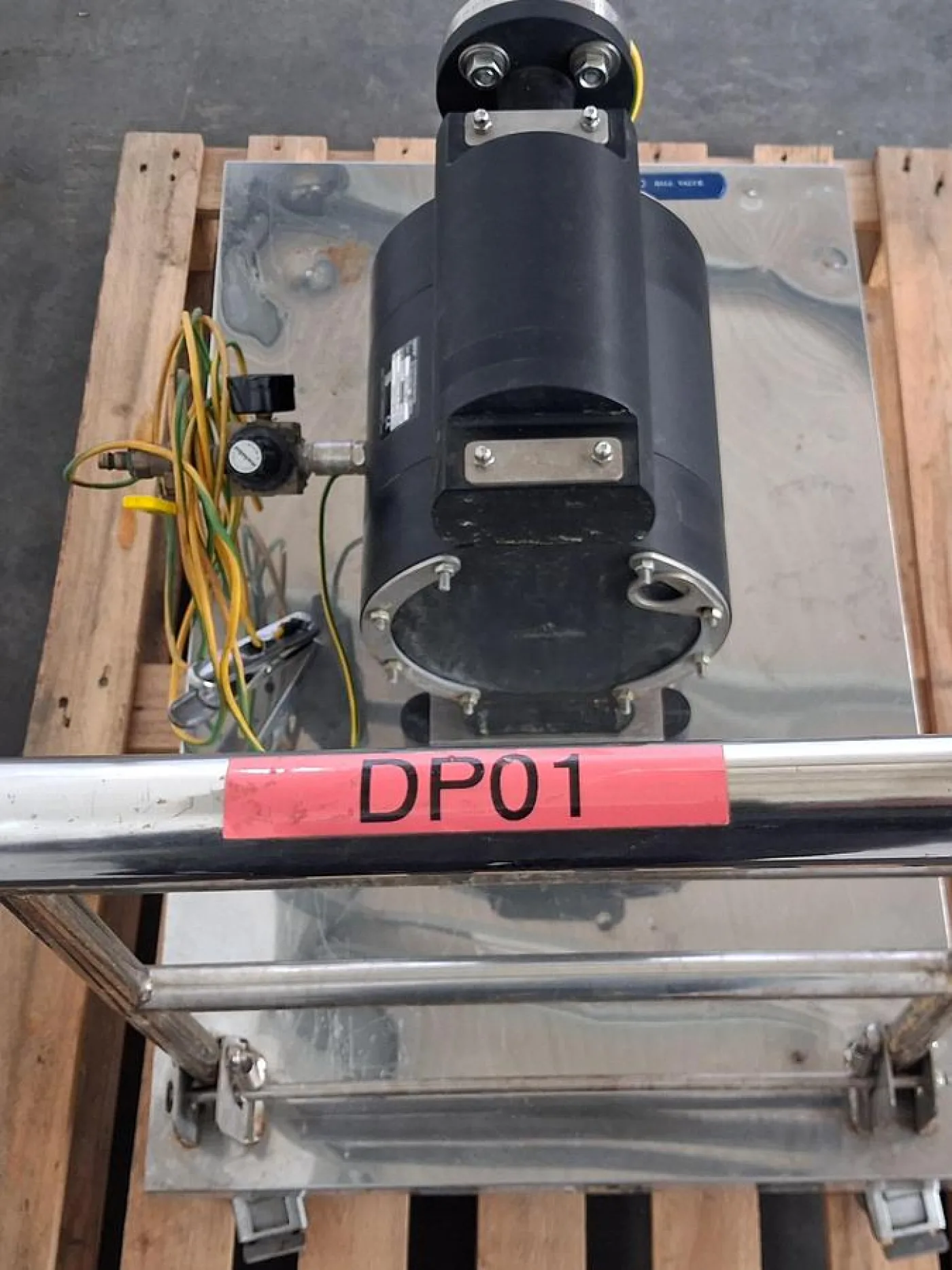 Metabo Pneumatic Diaphragm Pump Unit on Stainless Steel Frame - 7
