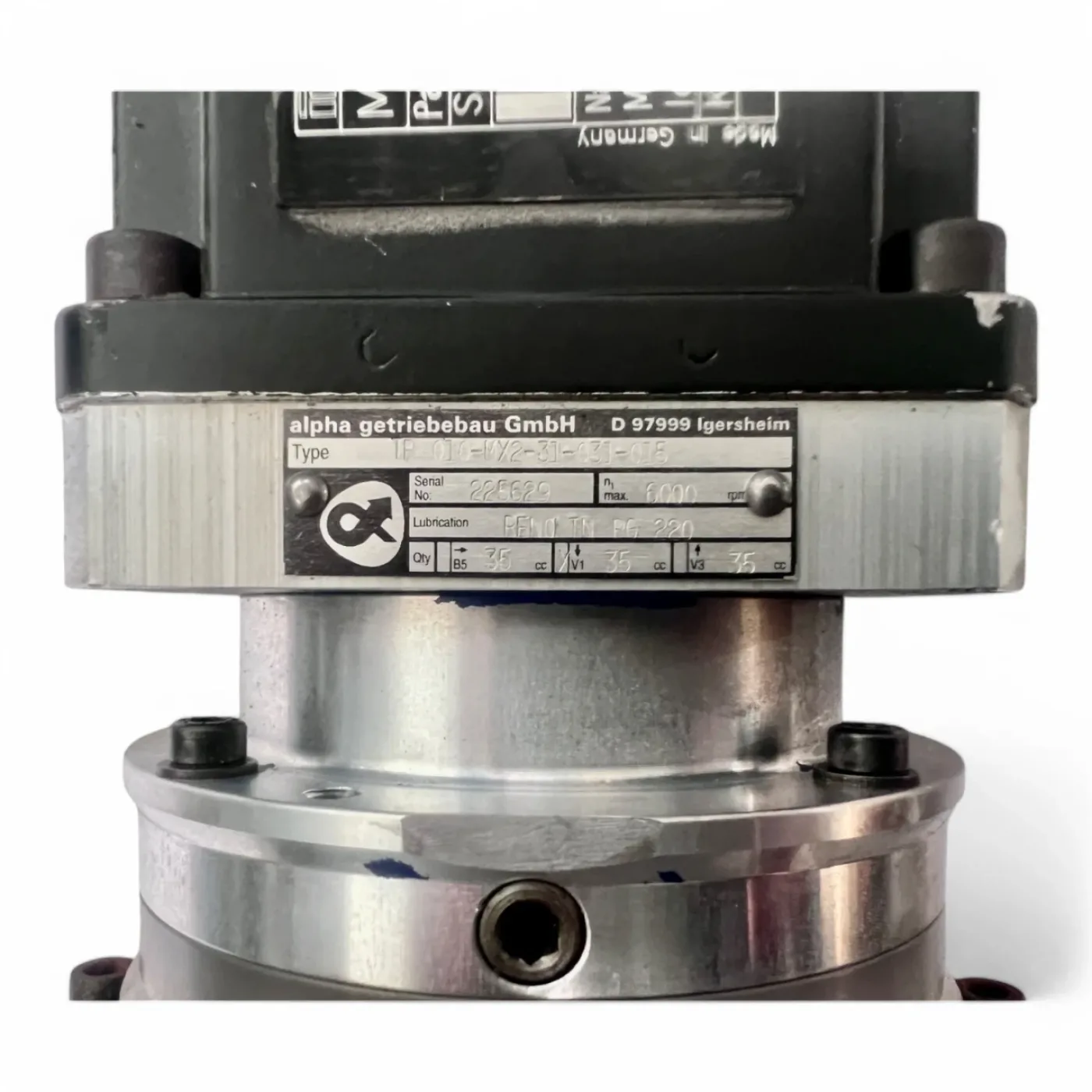 INDRAMAT MKD041B-144-KG0-KN Servomotor mit Alpha Getriebe TP 010-W2-31-C3I-015 – C-Achse für HOMAG mit Omlat Adaption - 5