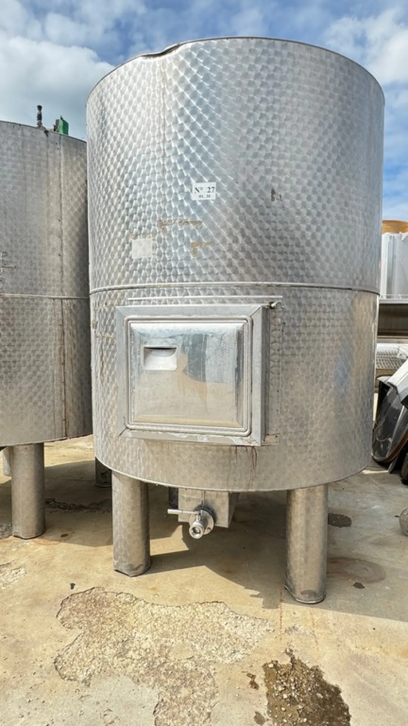 FIBERGLASS TANKS HL 30 ABOUT, INSULATED STORAGE MODEL, TOTAL INSULATION, STAINLESS STEEL OUTER CLADDING, SECOND-HAND EQUIPMENTS - 2
