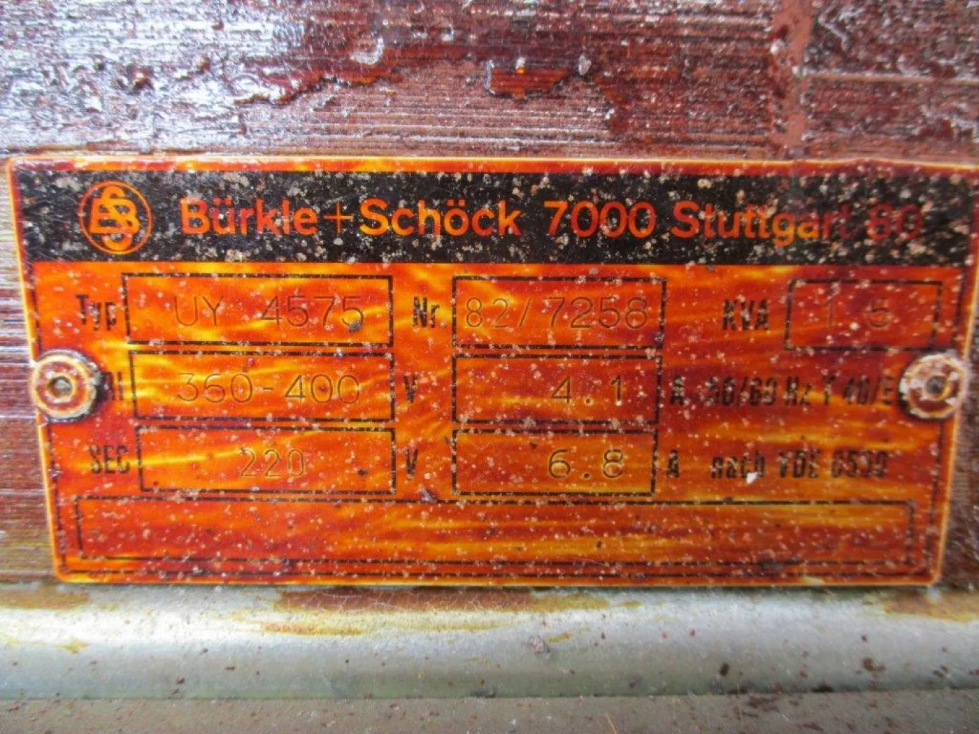 UY 4575 BÜRCKLE + SCHÖCK - 4