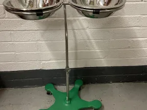 Bristol Maid Easy Clean Stainless Steel Double Bowl Stand