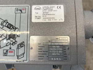 Ilmvac U 4.70F/K — Rotary vane pump (unused MoC: 2.4068) - Vacuum pump